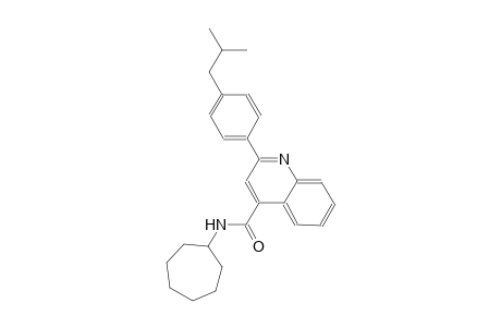 N-cycloheptyl-2-(4-isobutylphenyl)-4-quinolinecarboxamide