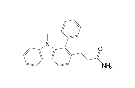 3-(9-Methyl-1-phenyl-2-carbazolyl)propanamide