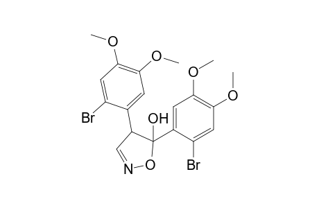 4,5-Bis(2-bromo-4,5-dimethoxyphenyl)-5-hydroxy-2-isoxazoline