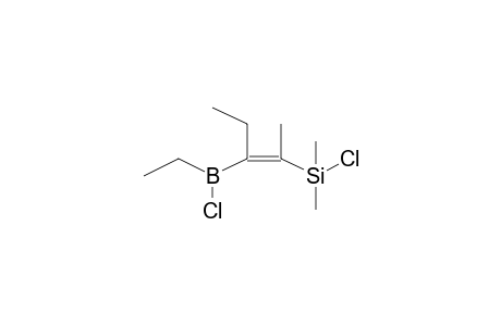 2-Pentene, 3-(chloroethylboryl)-2-(chlorodimethylsilyl)-, (E)-