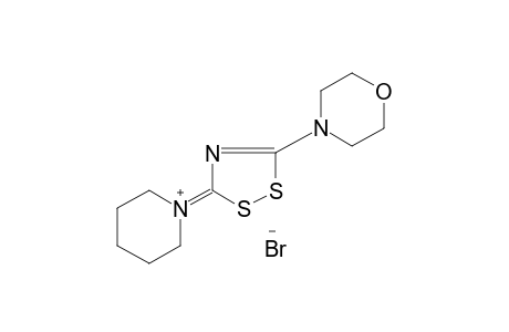 1-(5-morpholino-3H-1,2,4-dithiazol-3-ylidene)piperidinium bromide