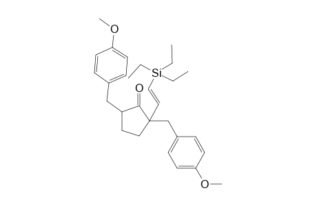 2,5-Bis(p-methoxybenzyl)-2-(2-triethylsilylethenyl)-1-cyclopentanone