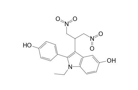 2-[1'-Ethyl-5'-hydroxy-2'-(p-hydroxyphenyl)indol-3'-yl]-1,3-dinitropropane