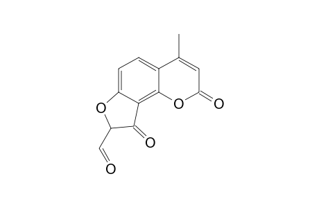 8-Formyl-4-methyldihydrofuro[2,3-h]coumarin-9-one