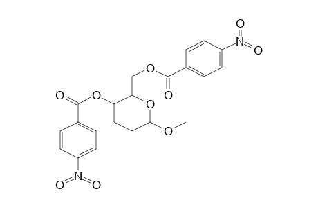 Methyl 2,3-dideoxy-4,6-bis-O-(4-nitrobenzoyl)hexopyranoside