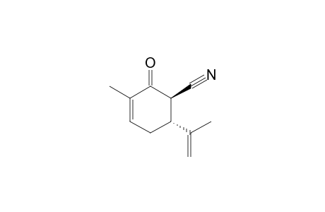 (1R,6R)-6-isopropenyl-2-keto-3-methyl-cyclohex-3-ene-1-carbonitrile