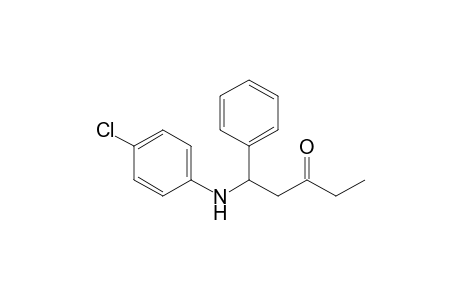 1-Phenyl-1-[(4'-chlorophenyl)amino]-3-pentanone