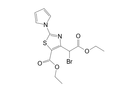 4-(1-bromo-2-ethoxy-2-keto-ethyl)-2-pyrrol-1-yl-thiazole-5-carboxylic acid ethyl ester