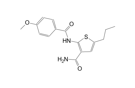 2-[(4-methoxybenzoyl)amino]-5-propyl-3-thiophenecarboxamide