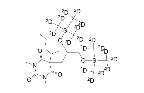 1,3-Dimethyl-5-(2,3-bis(perdeuteriotrimethylsilyloxy)propyl)-5-(1-methylbutyl)barbituric acid