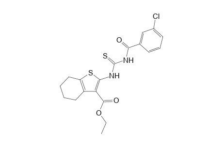 Ethyl 2-({[(3-chlorobenzoyl)amino]carbothioyl}amino)-4,5,6,7-tetrahydro-1-benzothiophene-3-carboxylate