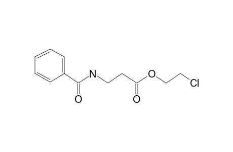 Propionic acid, 3-benzoylamino-, 2-chloroethyl ester