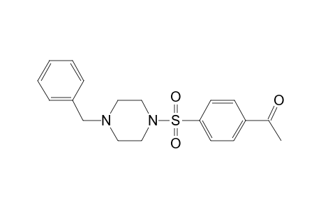 1-(4-[(4-Benzyl-1-piperazinyl)sulfonyl]phenyl)ethanone