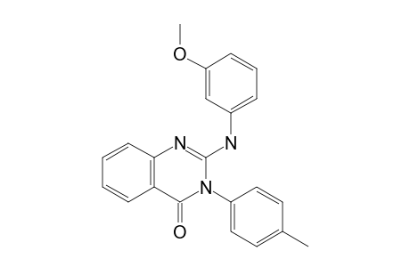 4(3H)-Quinazolinone, 2-[(3-methoxyphenyl)amino]-3-(4-methylphenyl)-