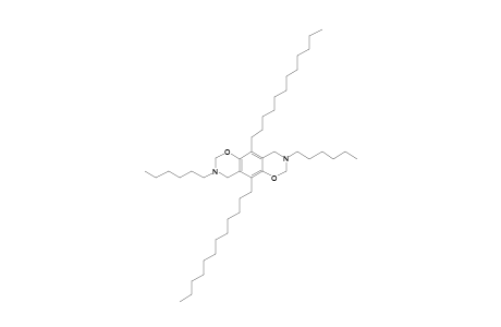 1,3-Oxazino[6,5-g][1,3]benzoxazine, 5,10-didodecyl-3,8-dihexyl-2,3,4,7,8,9-hexahydro-