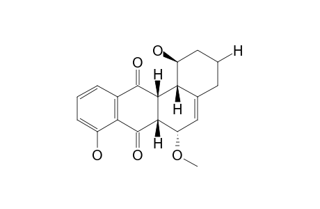 (1S,6S,6aR,12aR,12bS)-1,8-dihydroxy-6-methoxy-1,2,3,4,6,6a,12a,12b-octahydrobenzo[a]anthracene-7,12-dione