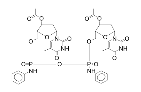 p,p'-Dianilido-p,p'-bis(3'-o-acetyldeoxythymidin-5'-yl)pyrophosphate(diastereomer mixture)