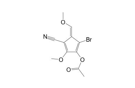 4-Bromo-1-cyano-2,6-dimethoxypentafulven-3-yl acetate