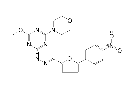 2-furancarboxaldehyde, 5-(4-nitrophenyl)-, [4-methoxy-6-(4-morpholinyl)-1,3,5-triazin-2-yl]hydrazone