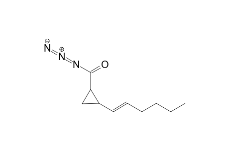 2-(Hex-1'-enyl)cyclopropane-1-carbony azide