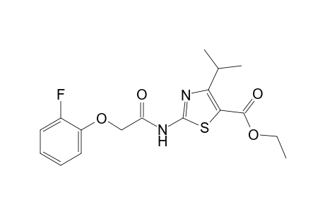 4-Isopropyl-5-ethoxycarbonyl-2-(2-fluorophenoxyacetamido)-thiazole