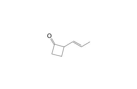 2-[(E)-prop-1-enyl]-1-cyclobutanone