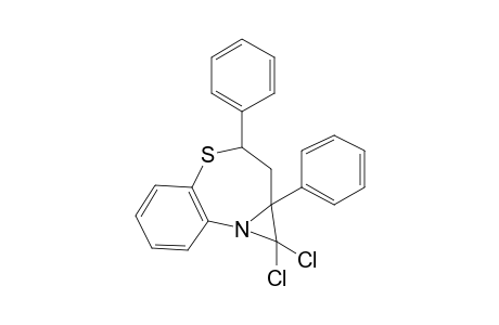 1,1-Dichloro-1,1A,2,3-tetrahydro-1A,3-diphenylazirino[2,1-D]benzothiazepine