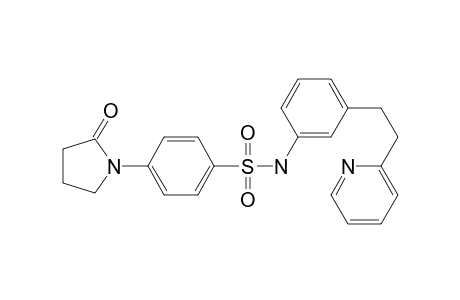 Benzenesulfonamide, 4-(2-oxo-1-pyrrolidinyl)-N-[3-[2-(2-pyridinyl)ethyl]phenyl]-