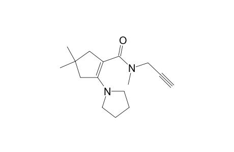 N,4,4-trimethyl-N-prop-2-ynyl-2-(1-pyrrolidinyl)-1-cyclopentenecarboxamide