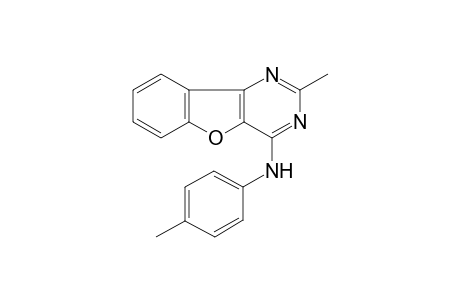 benzofuro[3,2-d]pyrimidin-4-amine, 2-methyl-N-(4-methylphenyl)-