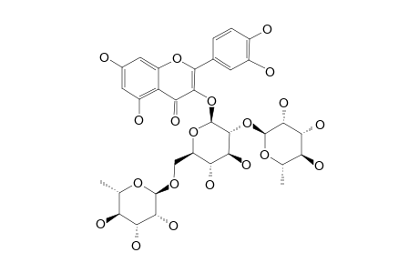 QUERCETIN-3-O-(2'',6''-DI-O-ALPHA-L-RHAMNOPYRANOSYL)-BETA-D-GLUCOPYRANOSIDE