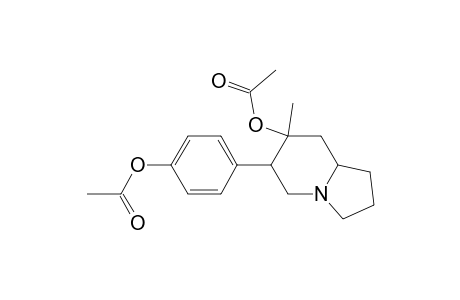 7-Indolizinol, 6-[4-(acetyloxy)phenyl]octahydro-7-methyl-, acetate(ester)