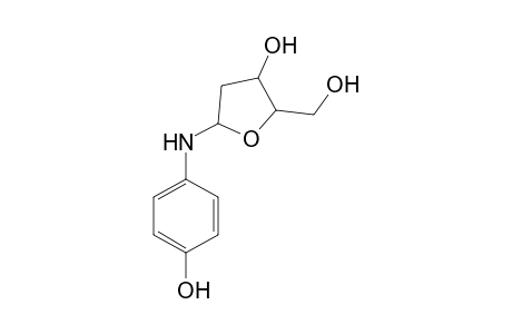 1-(4-Hydroxyanilino)-1,2-dideoxy-.alpha.-d-ribofuranose