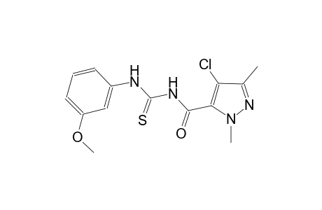 N-[(4-chloro-1,3-dimethyl-1H-pyrazol-5-yl)carbonyl]-N'-(3-methoxyphenyl)thiourea