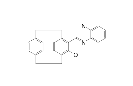 6-[(2-Aminophenylimino)methyl]tricyclo[8.2.2.24,7] hexadeca-1(13),4,6,10(14),11,15-hexaen-5-ol