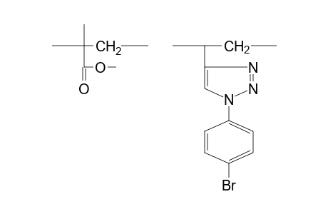 Poly(methyl methacrylate-co-1-p-bromophenyl-4-vinyl-1,2,3-triazole)