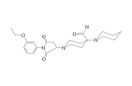 1-(2,5-Diketo-1-m-phenetyl-pyrrolidin-3-yl)-4-piperidino-isonipecotamide