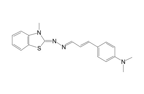 2-(3-(4-Dimethylaminophenyl)prop-2-enlidene-hydrazono-3-methyl-2,3-dihyrobenzothiazole