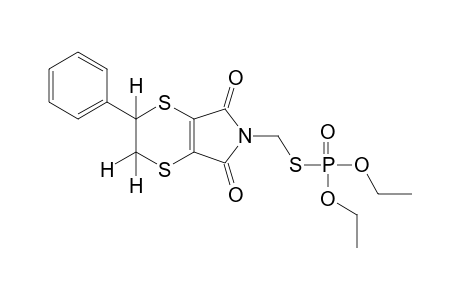 5,6-dihydro-N-(mercaptomethyl)-5-phenyl-p-dithiin-2,3-dicarboximide, S-ester with O,O-diethyl phosphorothioate