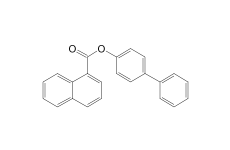 1-Naphthoic acid, 4-biphenyl ester