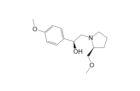 (2S,2'S) and(2S,2'R)-N-[2'-Hydroxy-2'-(p-methoxyphenyl)ethyl]-2-(methoxymethyl)pyrrolidine