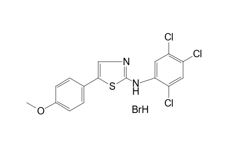 5-(p-methoxyphenyl)-2-(2,4,5-trichloroanilino)thiazole, monohydrobromide
