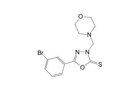 5-(3-bromophenyl)-3-(4-morpholinylmethyl)-1,3,4-oxadiazole-2(3H)-thione