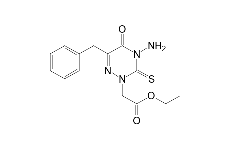 Ethyl-2-(4-amino-6-benzyl-5-oxo-3-thioxo-4,5-dihydro-1,2,4-triazin-2(3H)-yl)acetate