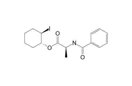 (S)-2-Benzoylamino-propionic acid (1R,2R)-2-iodo-cyclohexyl ester