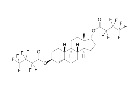 17.alpha./.beta.-19-Nortestosreone-bis(heptafluorobutanoyl) derivative