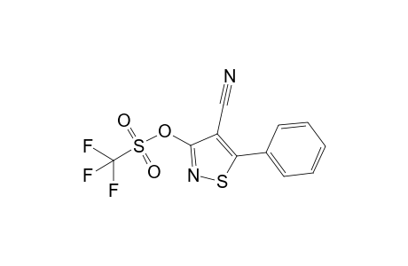 3-[(Trifluoromethanesulfonyl)oxy]-5-phenylisothiazole-4-carbonitrile