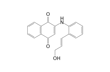 (E)-N-[2-(3-Hydroxyprop-1-enyl)phenyl]-2-amino-1,4-naphthoquinone