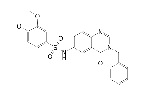 N-(3-benzyl-4-oxo-3,4-dihydro-6-quinazolinyl)-3,4-dimethoxybenzenesulfonamide