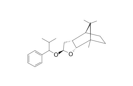 [2S-(2-ALPHA(R*),3A-ALPHA,4-ALPHA,7-ALPHA,7A-ALPHA)]-OCTAHYDRO-7,8,8-TRIMETHYL-2-(1-PHENYL-ISO-BUTOXY)-4,7-METHANOBENZOFURANE